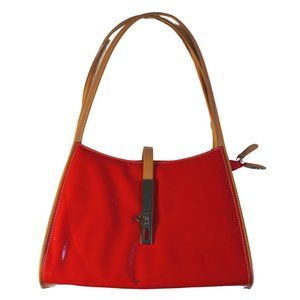 Vintage Red Patent Leather Vinyl Shoulder Purse